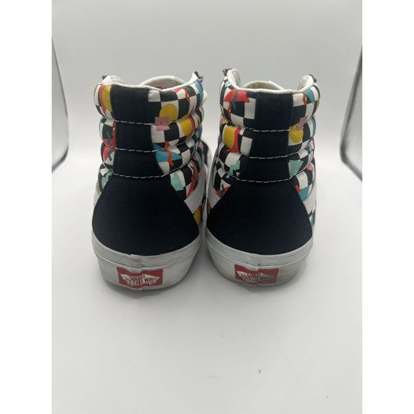VANS Custom 90s Style Saved By The Bell Checkerboard Sk8-Hi Lace Up M8W9.5 - Picture 5 of 8